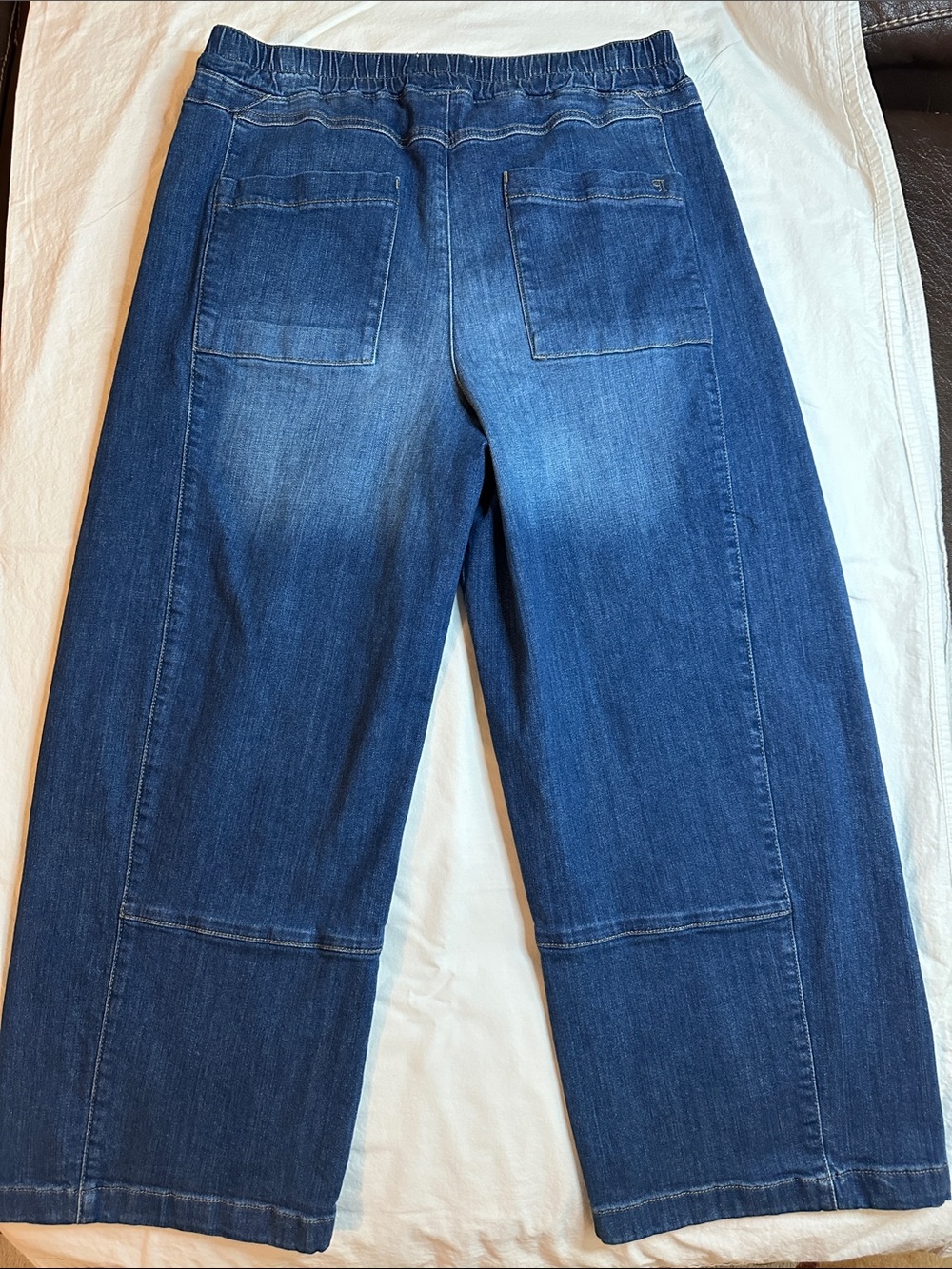 Pilcro Relaxed Drawstring Pull On Barrel Jeans Size M - Picture 8 of 15